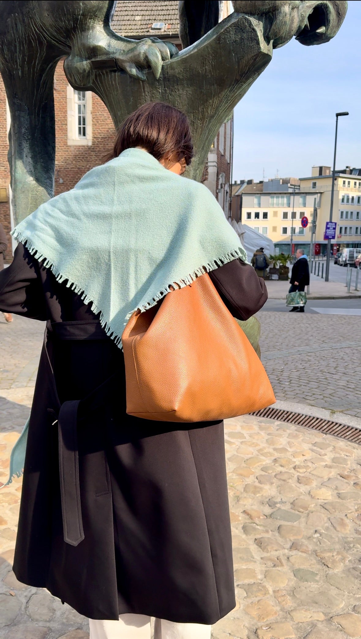 Quelara Wool Stola - sage