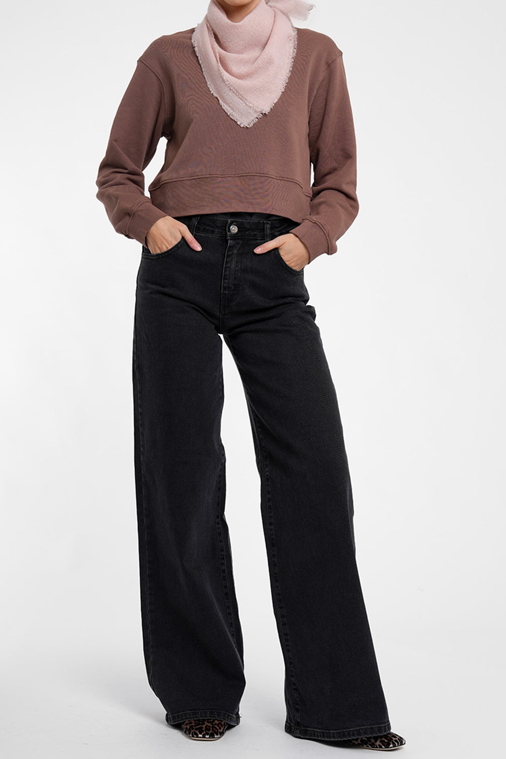 Cara Wool Scarf - powder