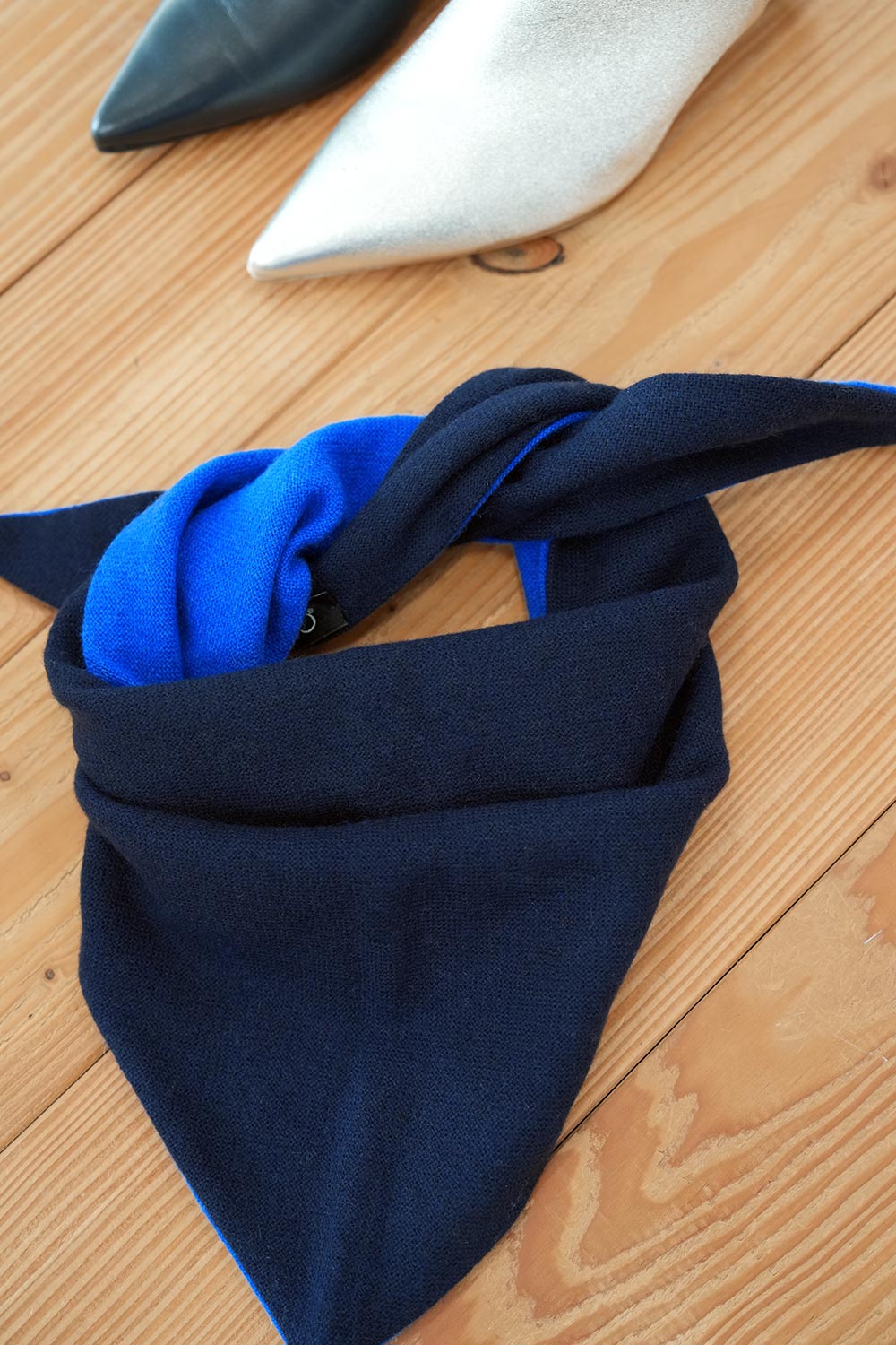 Camillo Wool Scarf - blue