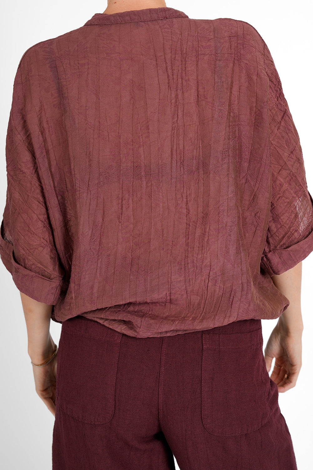 Casina Lyocell Blouse - marsala