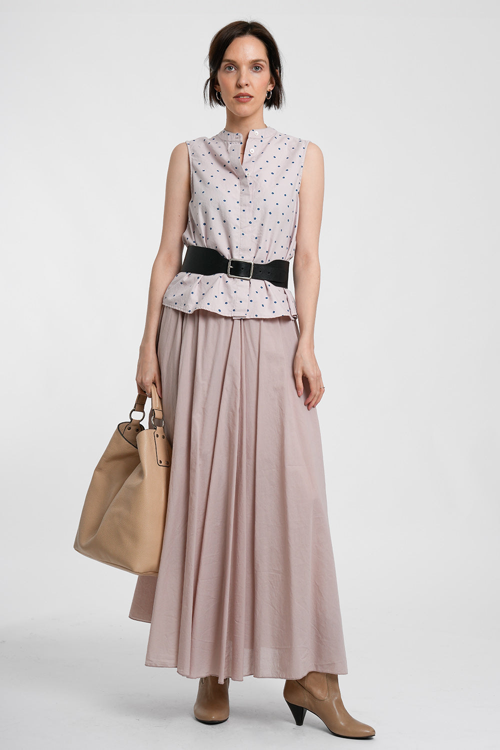 Cathy 1090 Blouse - flowers powder
