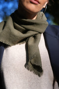 Claire Wool Scarf - olive