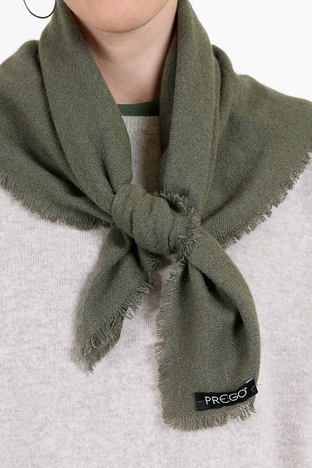 Claire Wool Scarf - olive
