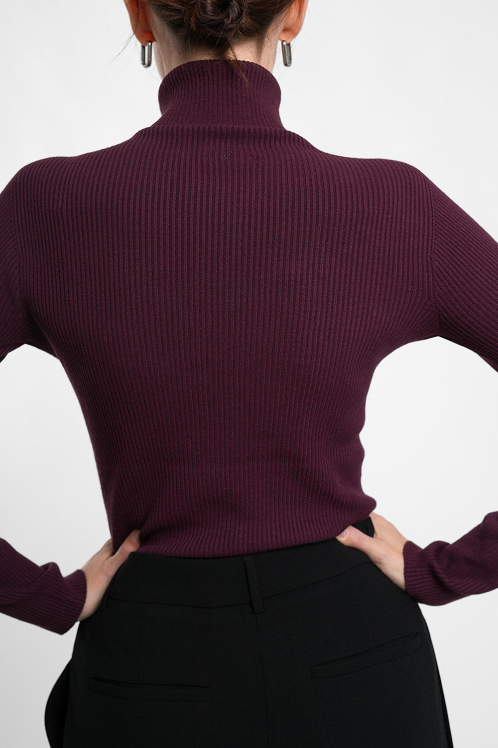 Klara Pull - aubergine