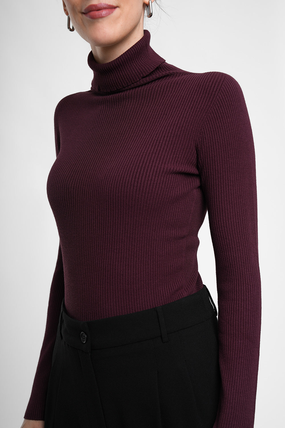 Klara Pull - aubergine