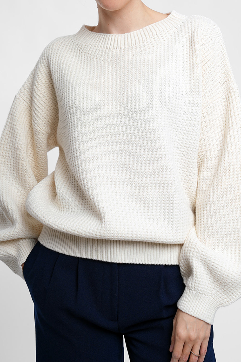 Marella Wool Blend Pull - ivory