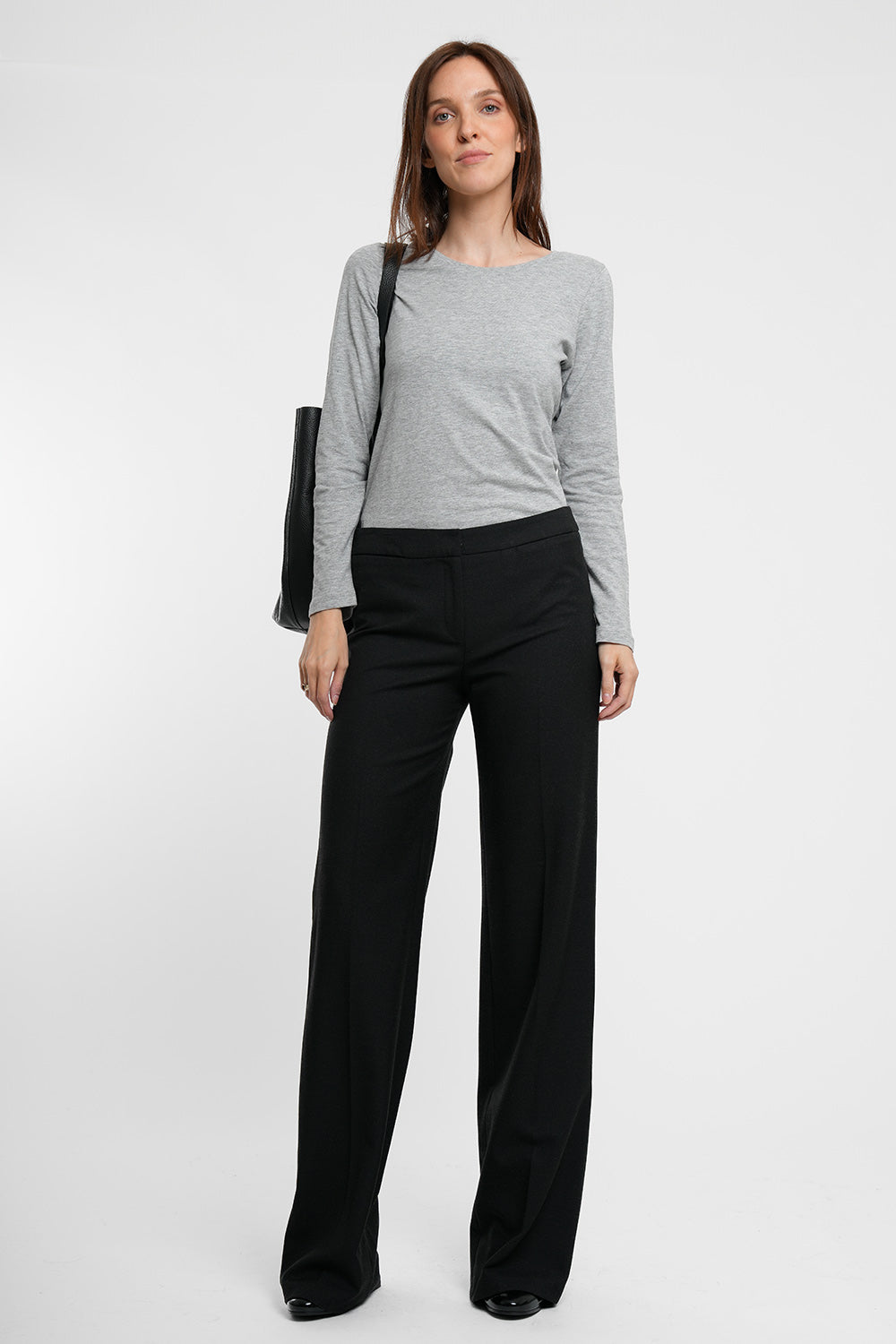 Panero Wool Blend Pants - dark