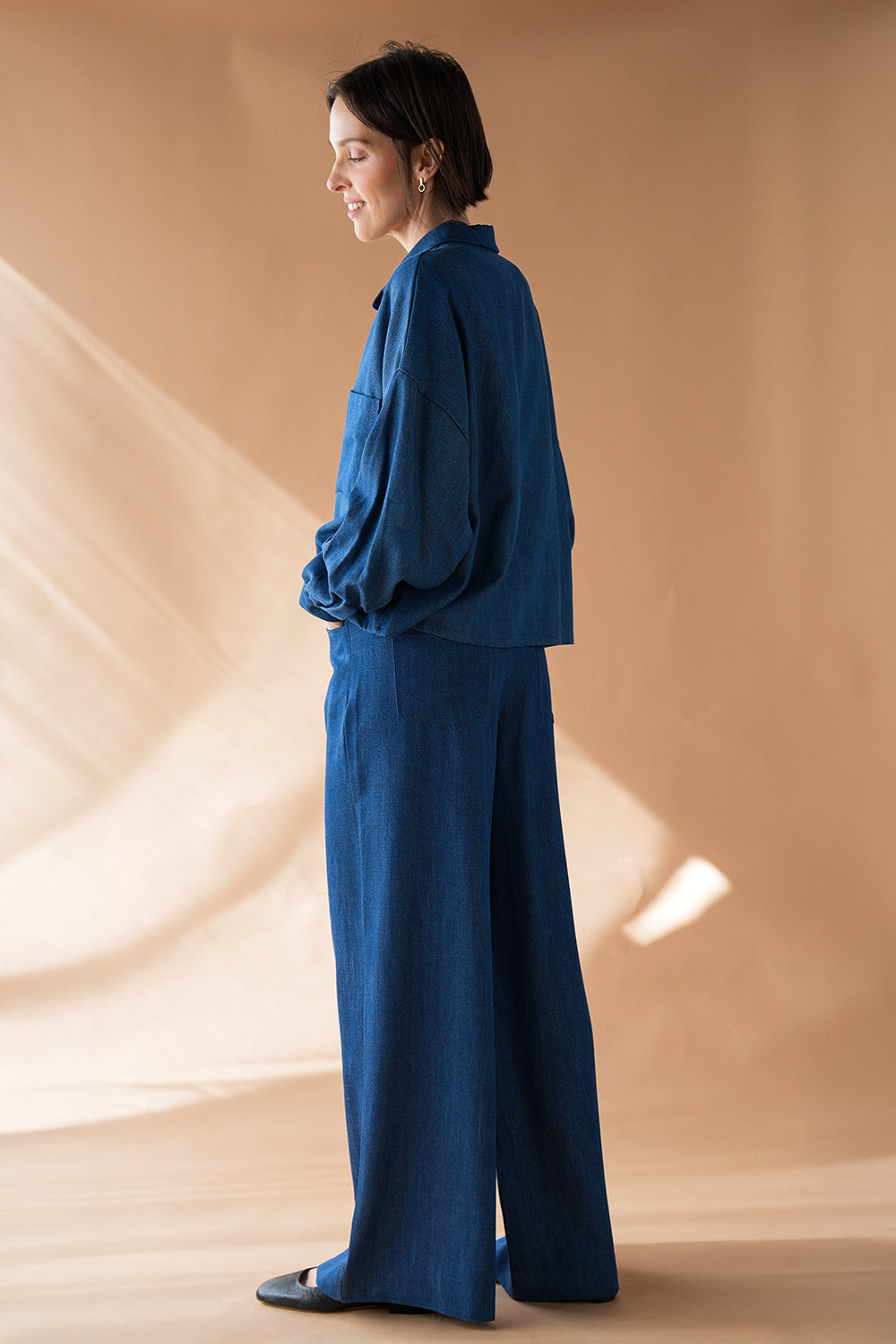 Paolo Tencel Pants - denim blue