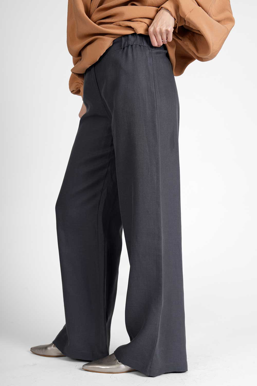 Prima Cupro Pants - darkgrey