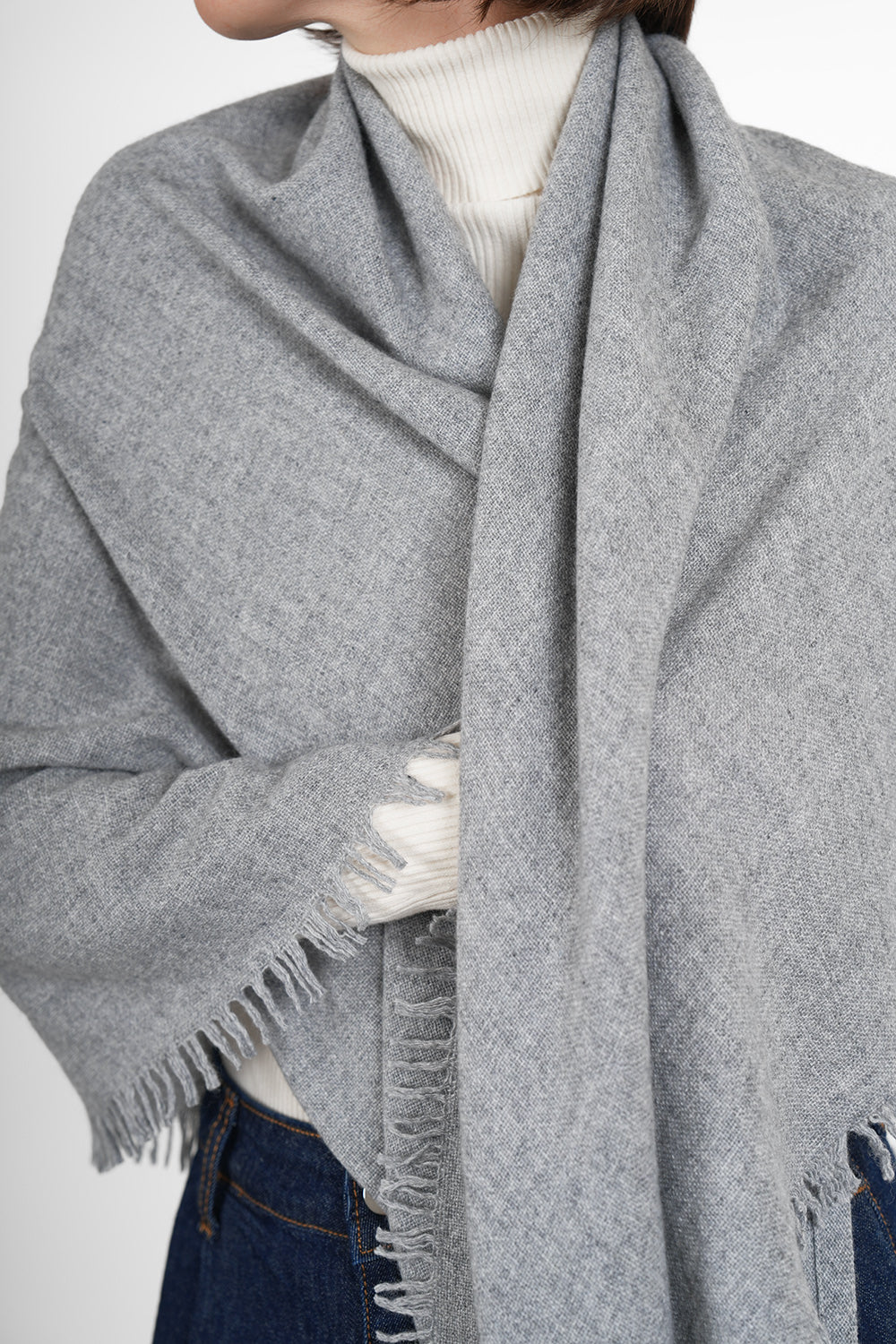 Quelara Wool Stola - grigio