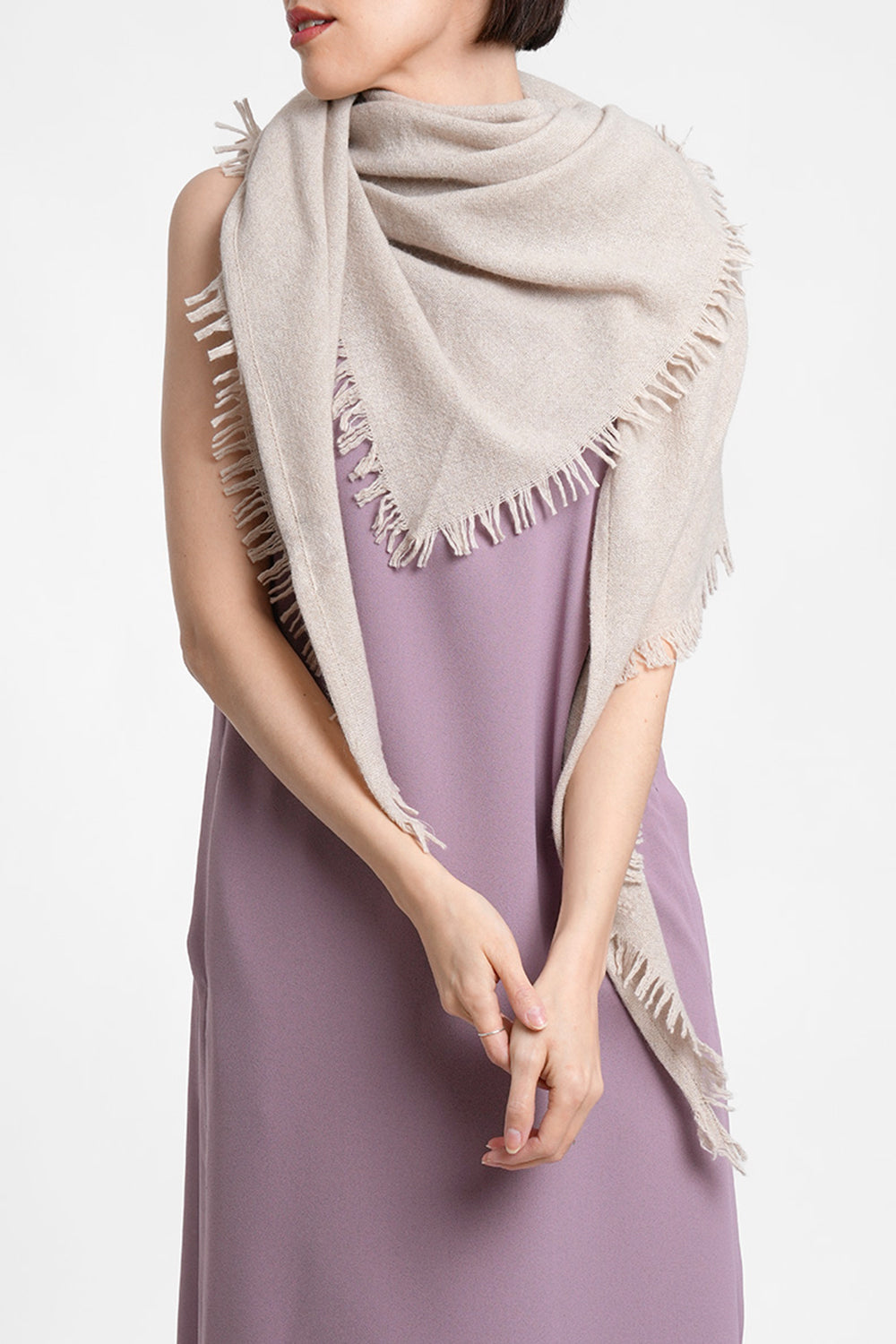 Quelara Wool Stola - sand