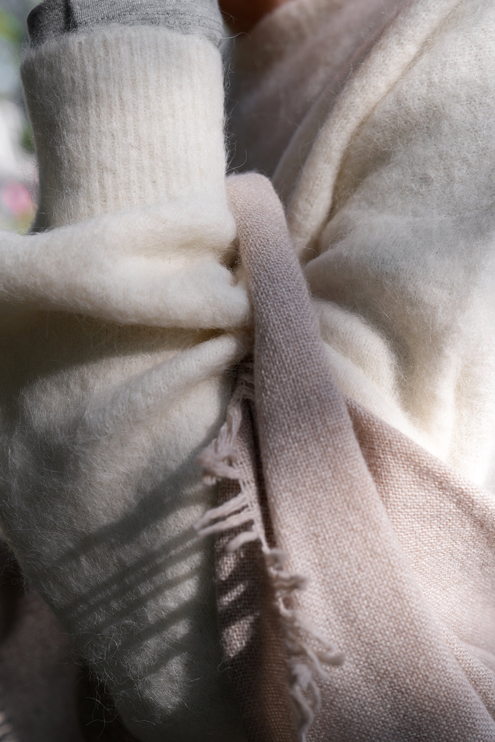 Quelara Wool Stola - sand