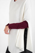 Quinn Cashmere Poncho - cream