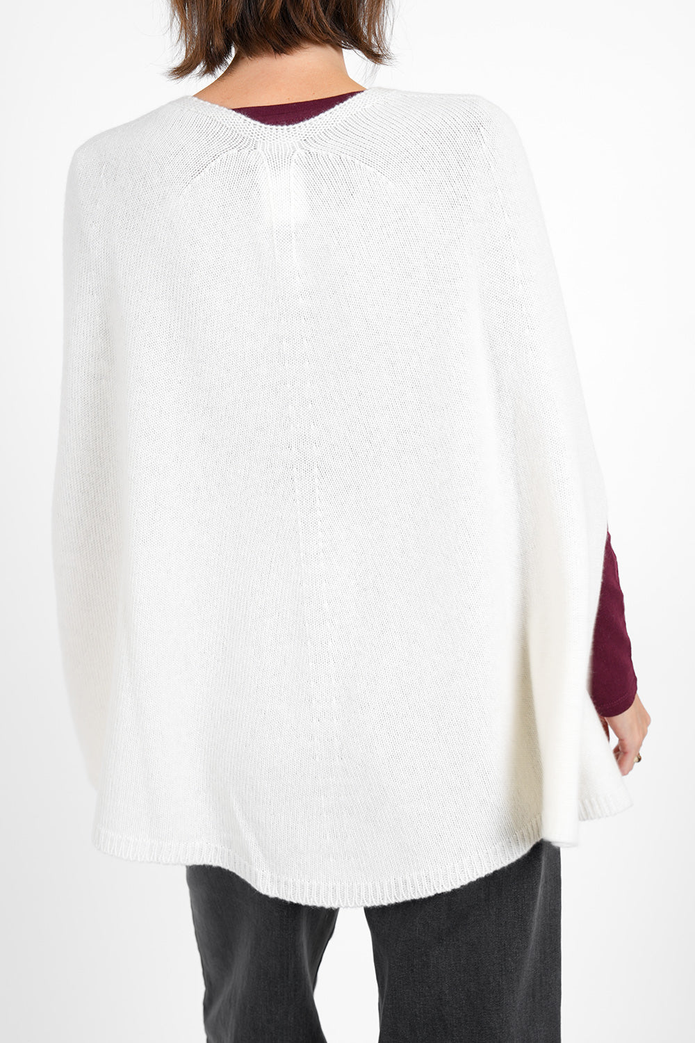 Quinn Cashmere Poncho - cream