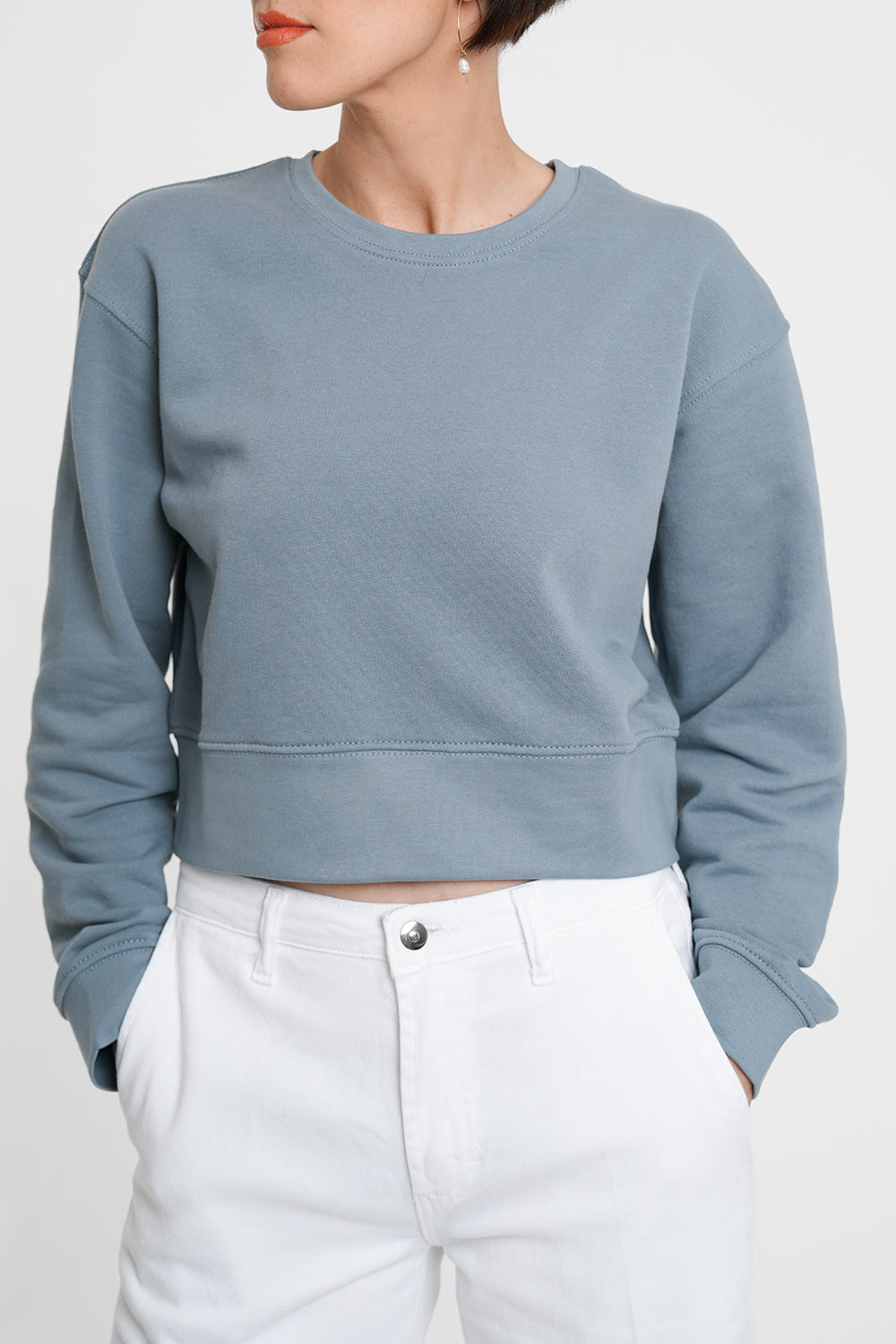 Tara Sweater - dusty blue
