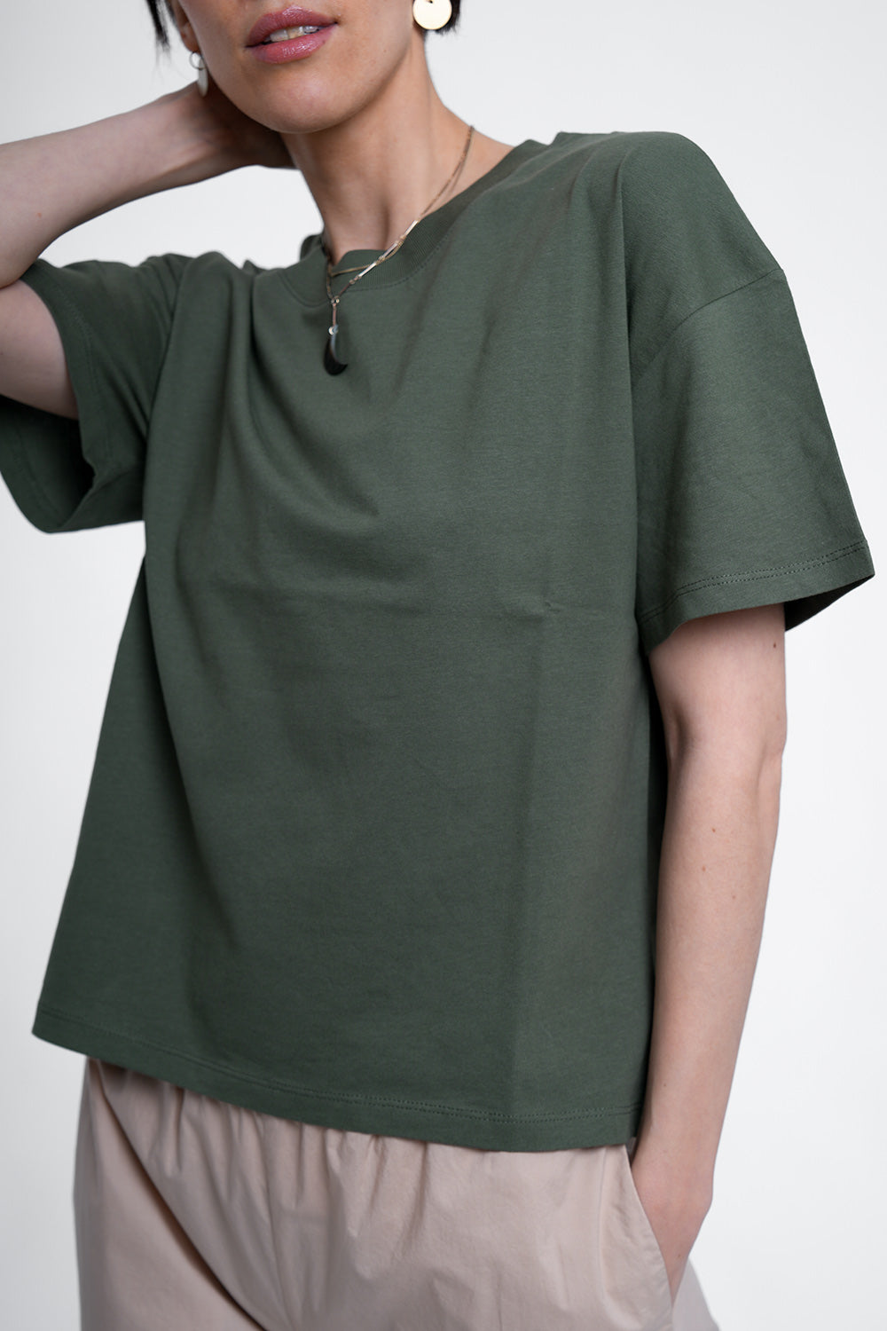 Tessa Organic Cotton Shirt - olive