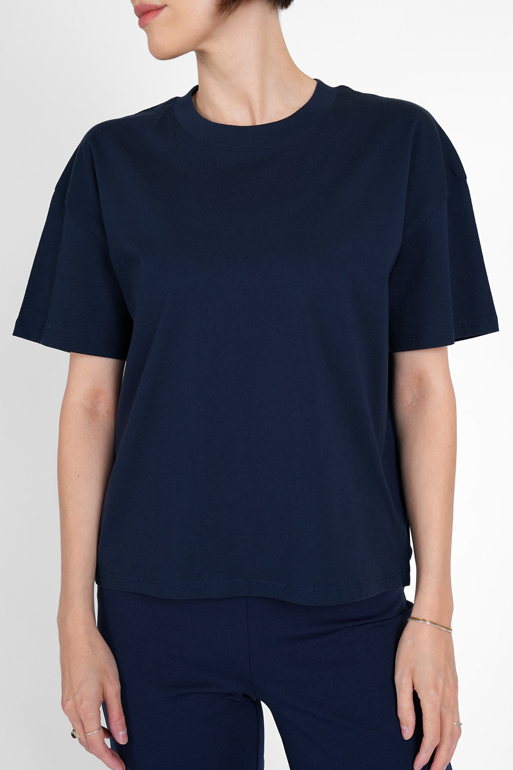 Tessa Organic Cotton Shirt - dark blue