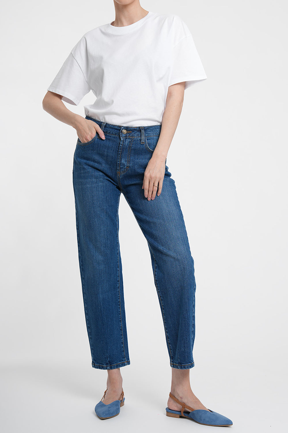 Tessa Organic Cotton Shirt - white