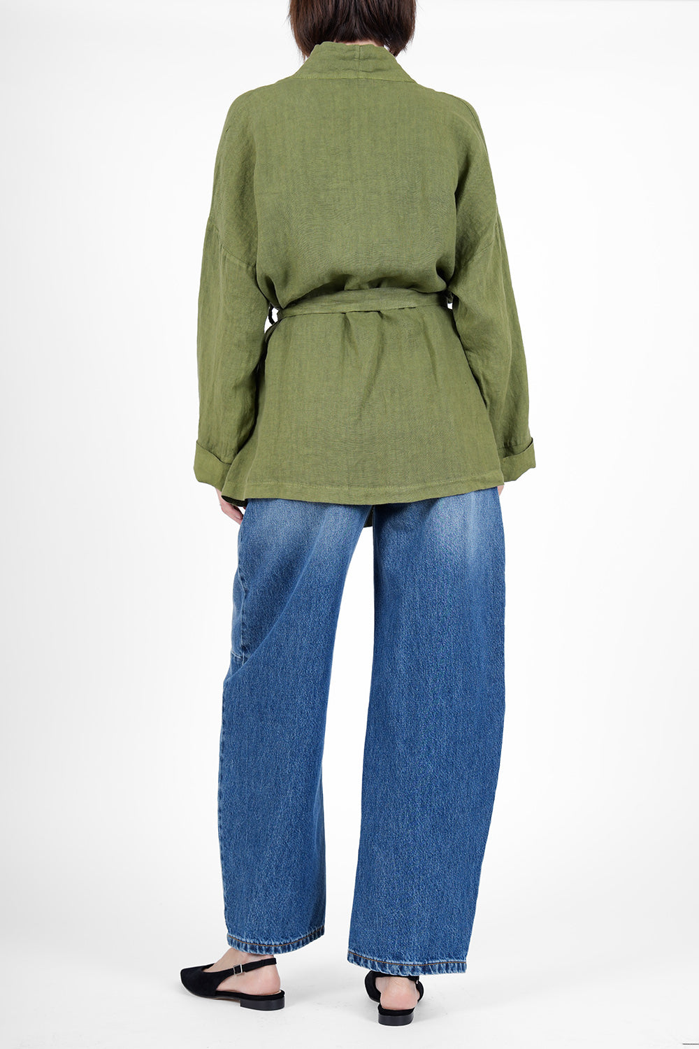Yen Linen Kimono - khaki