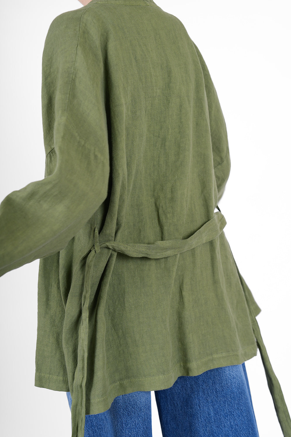 Yen Linen Kimono - khaki