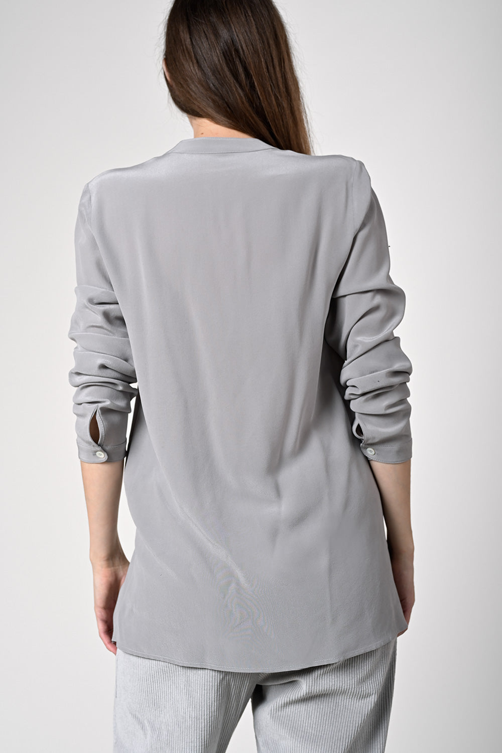 Camille Silk Blouse - pearl