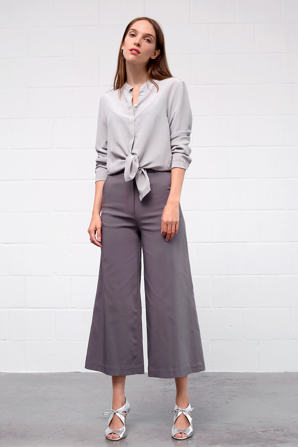Camille Silk Blouse - pearl