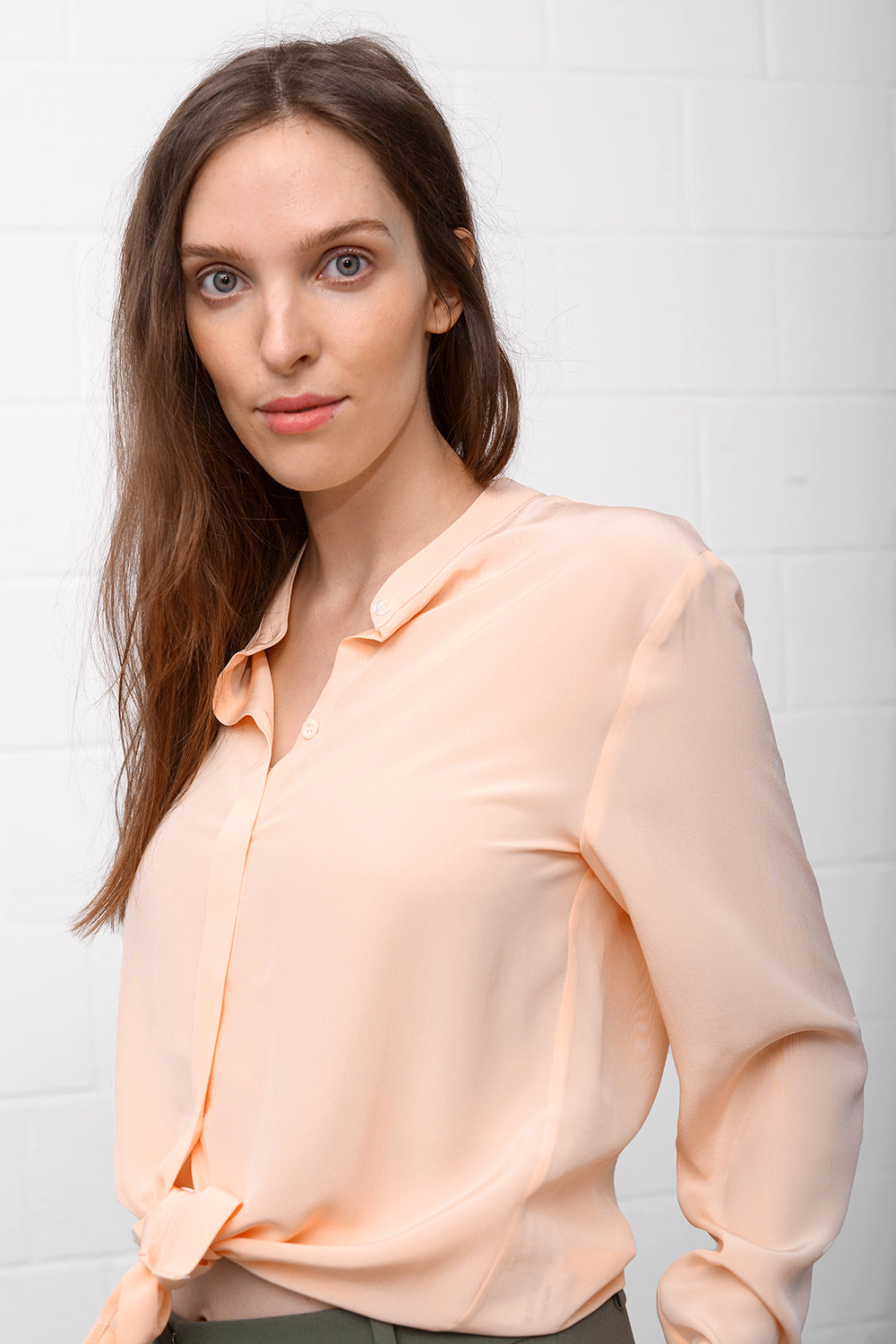 Camille Silk Blouse - rose