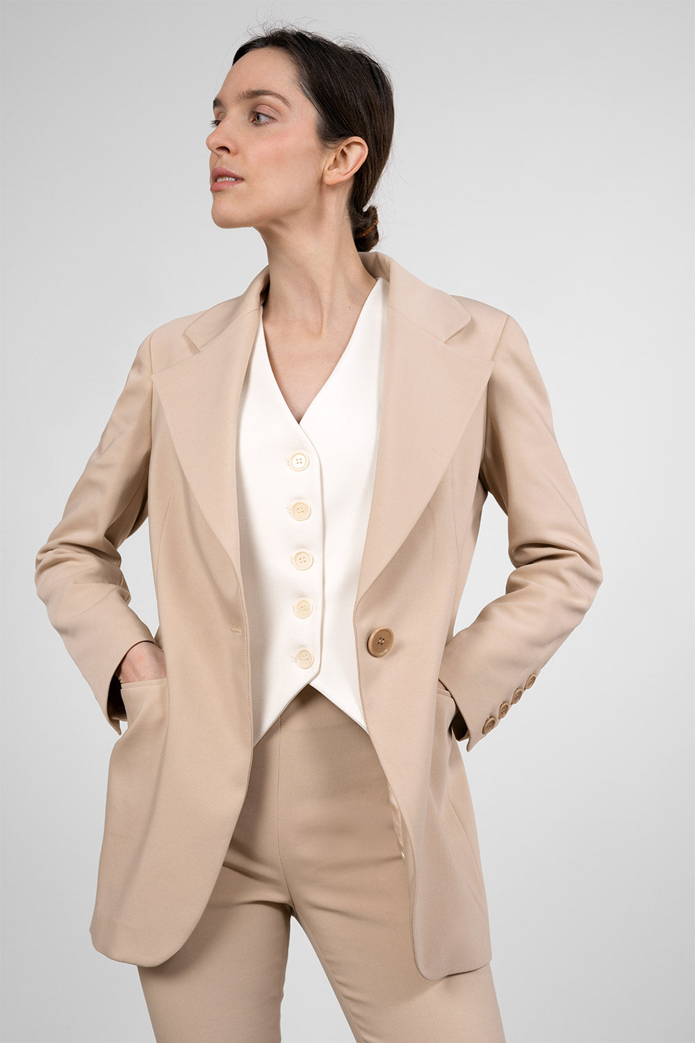 Yora 1111 Gilet- milk